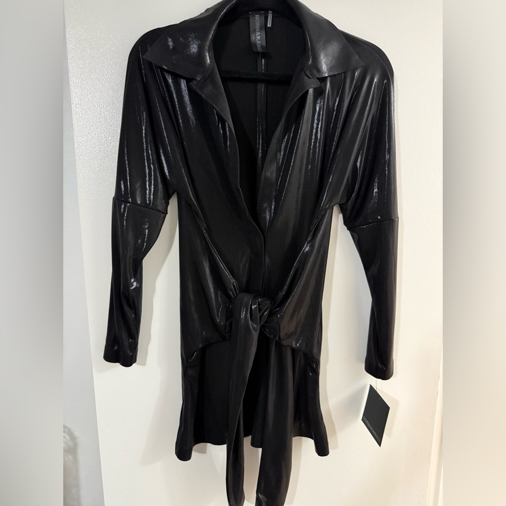 Norma kamali tie front mini dress size small.  New with tags*£